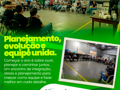 Na Lumack Embalagens, o ano come�a com planejamento, di�logo e uni�o.